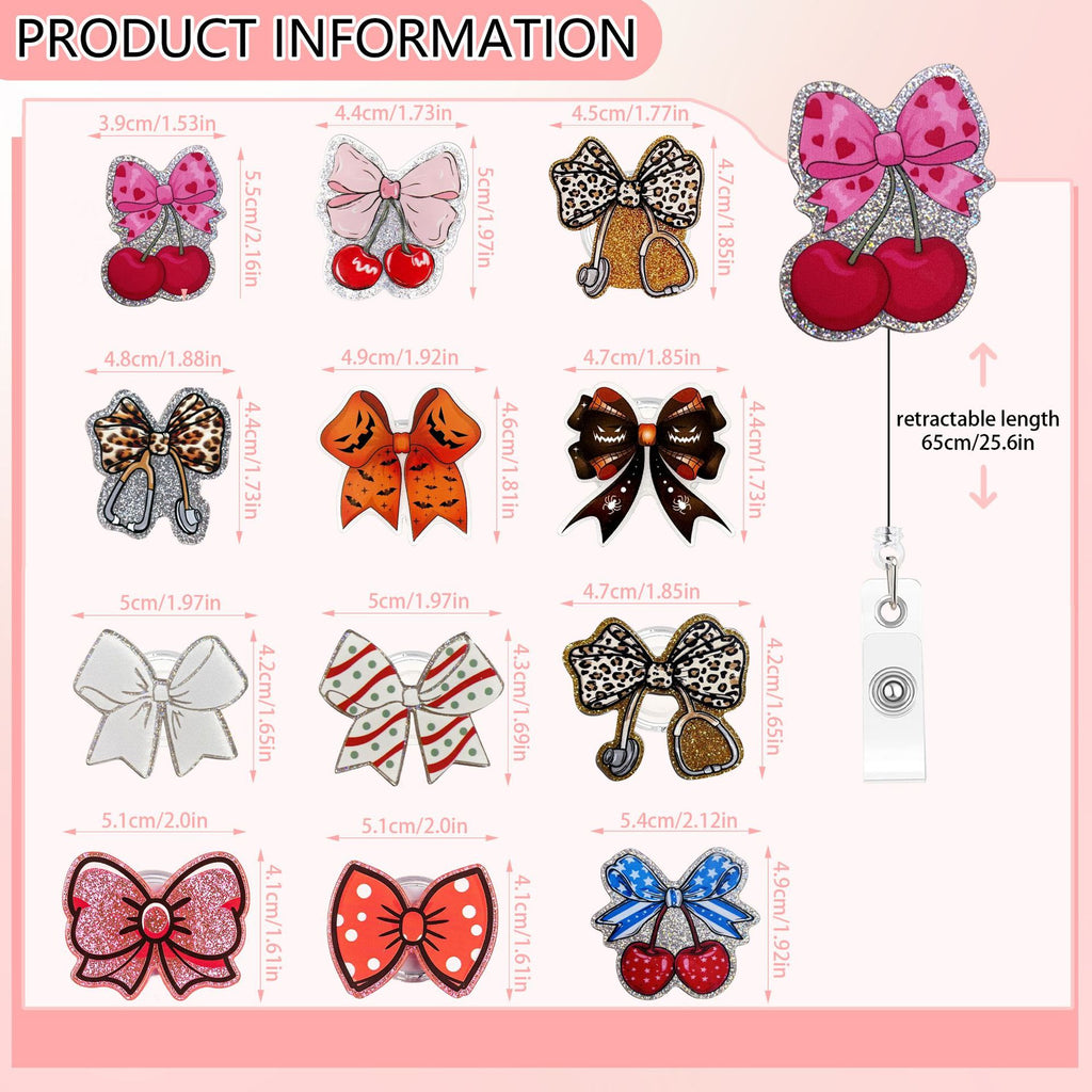 Bow Collection Nurse Badge Holder