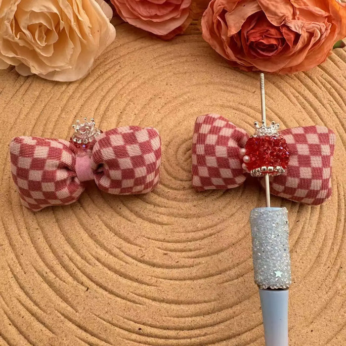Houndstooth Crown Bow Topper