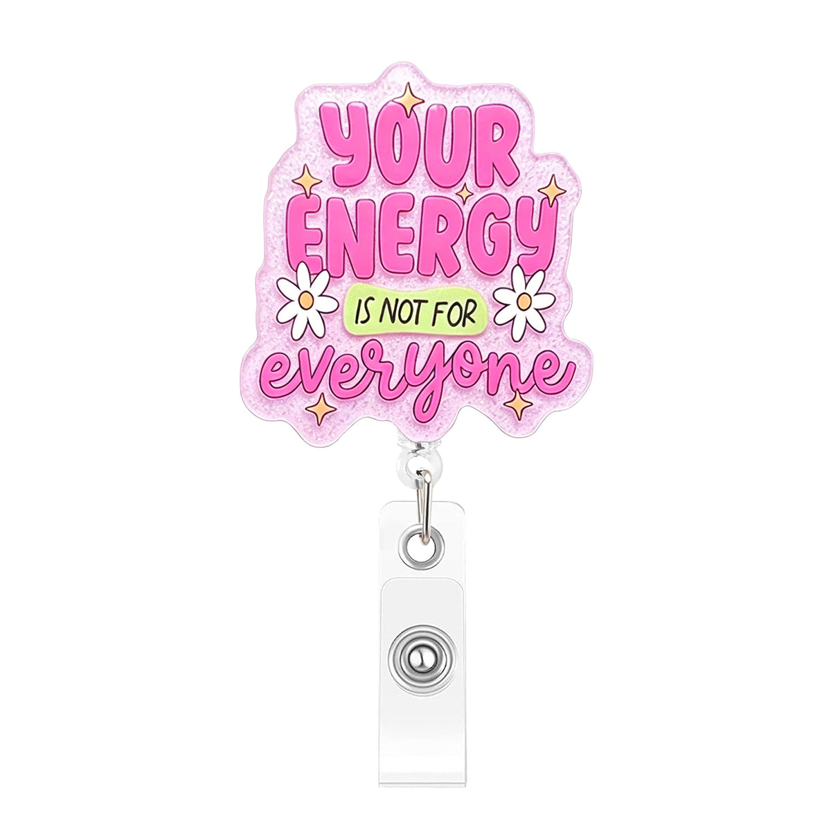 Pink Medical Designs Nurse Badge Holder