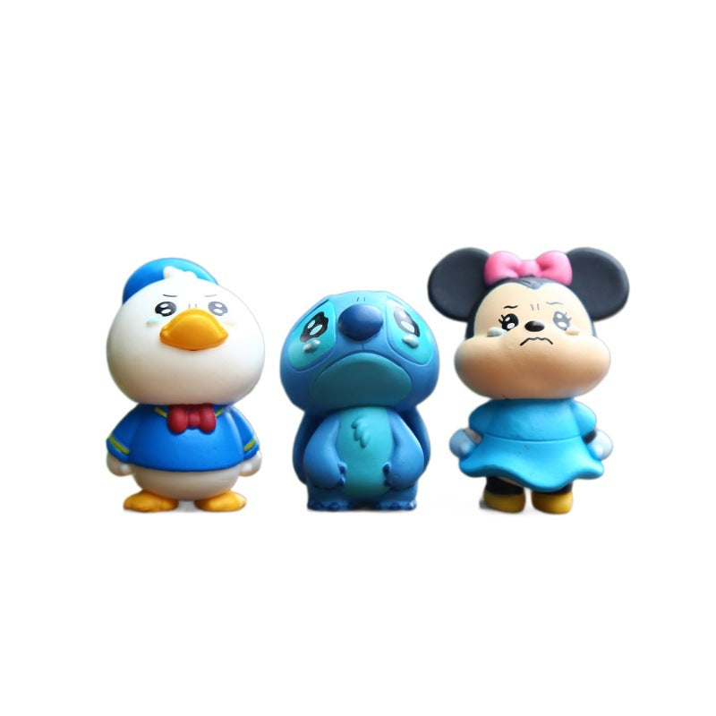 Crying Animals Figure Topper Set
