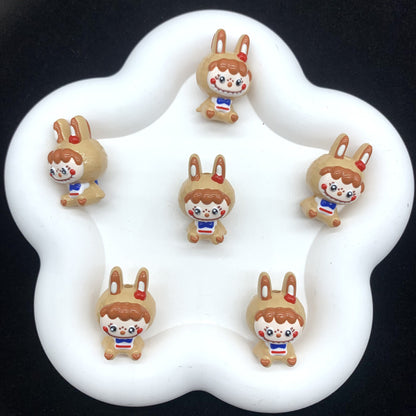 Caramel Bubu Hand Painted Beads 1pc
