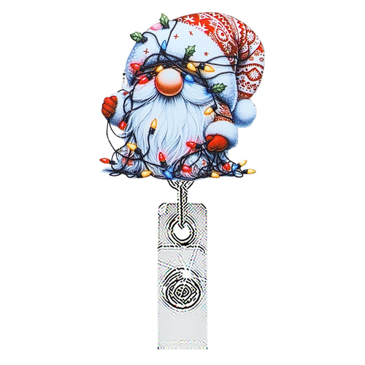 Christmas Nurse Badge Holder