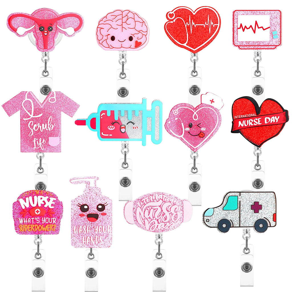 Medical Icons Nurse Badge Holder