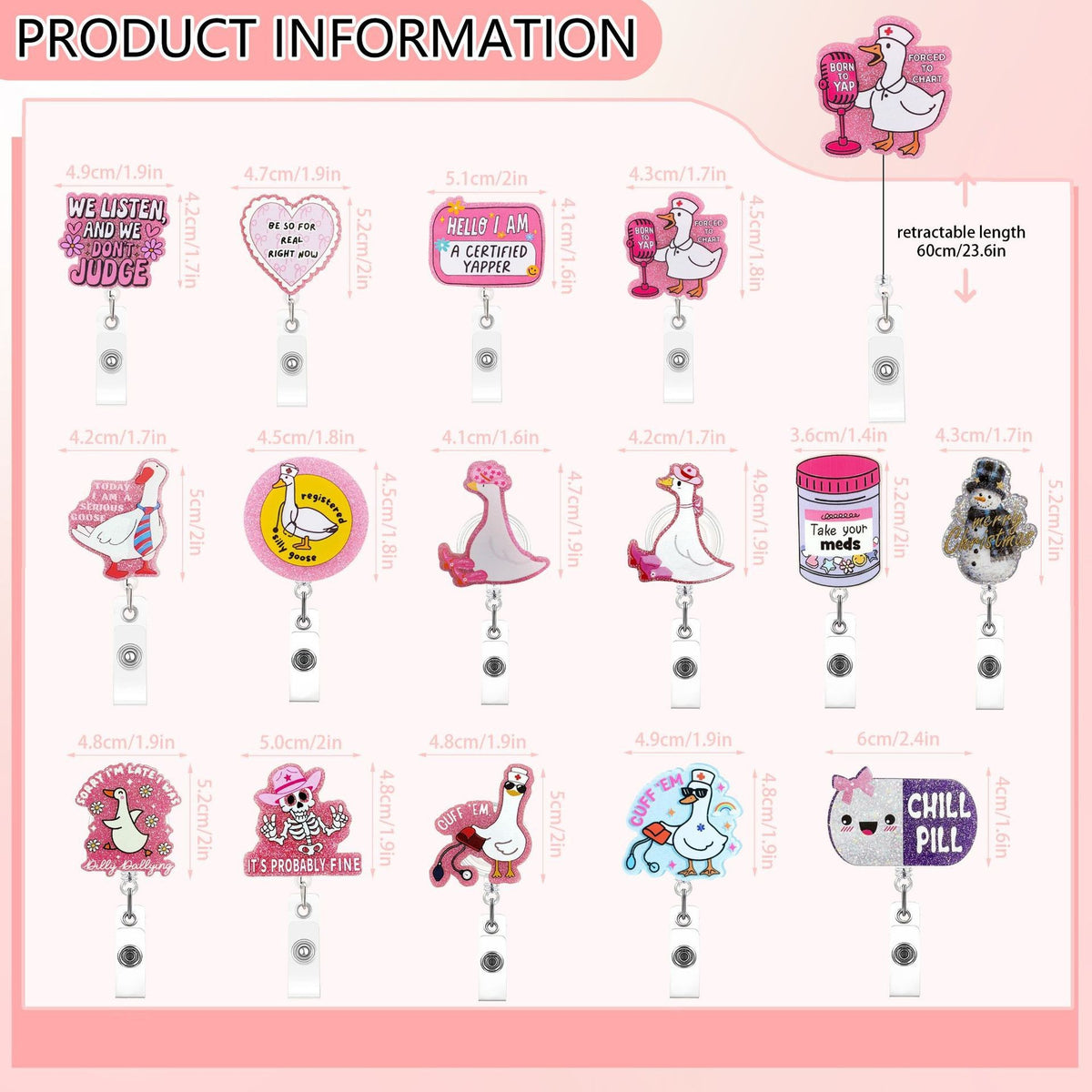 Acrylic Designs Nurse Badge Holder