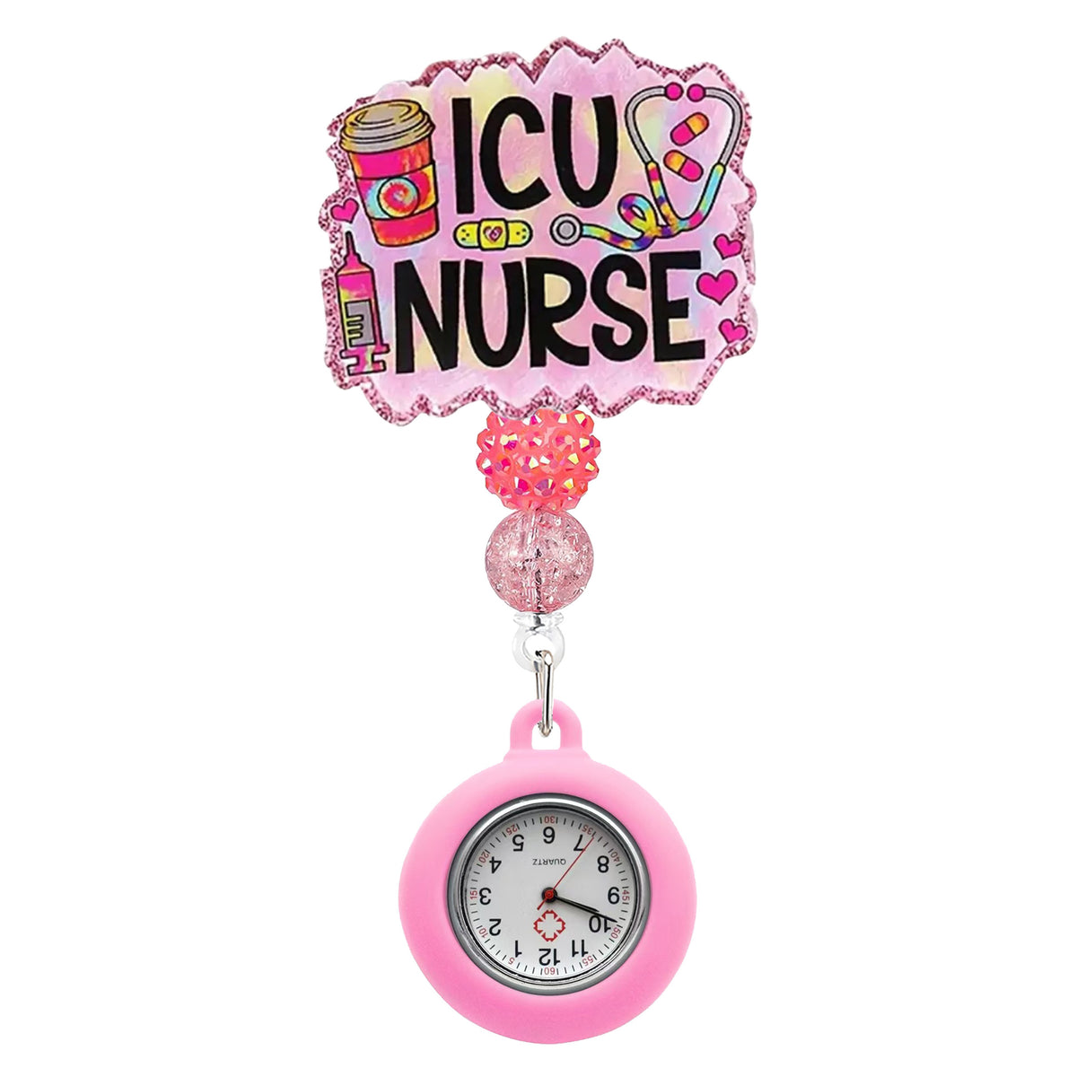 Beaded Nurse Watch Nurse Badge Holder