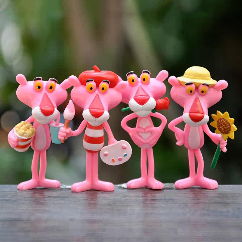 Pink Panther Figure Topper Set