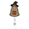 Leopard Boo Ghost Nurse Badge Holder