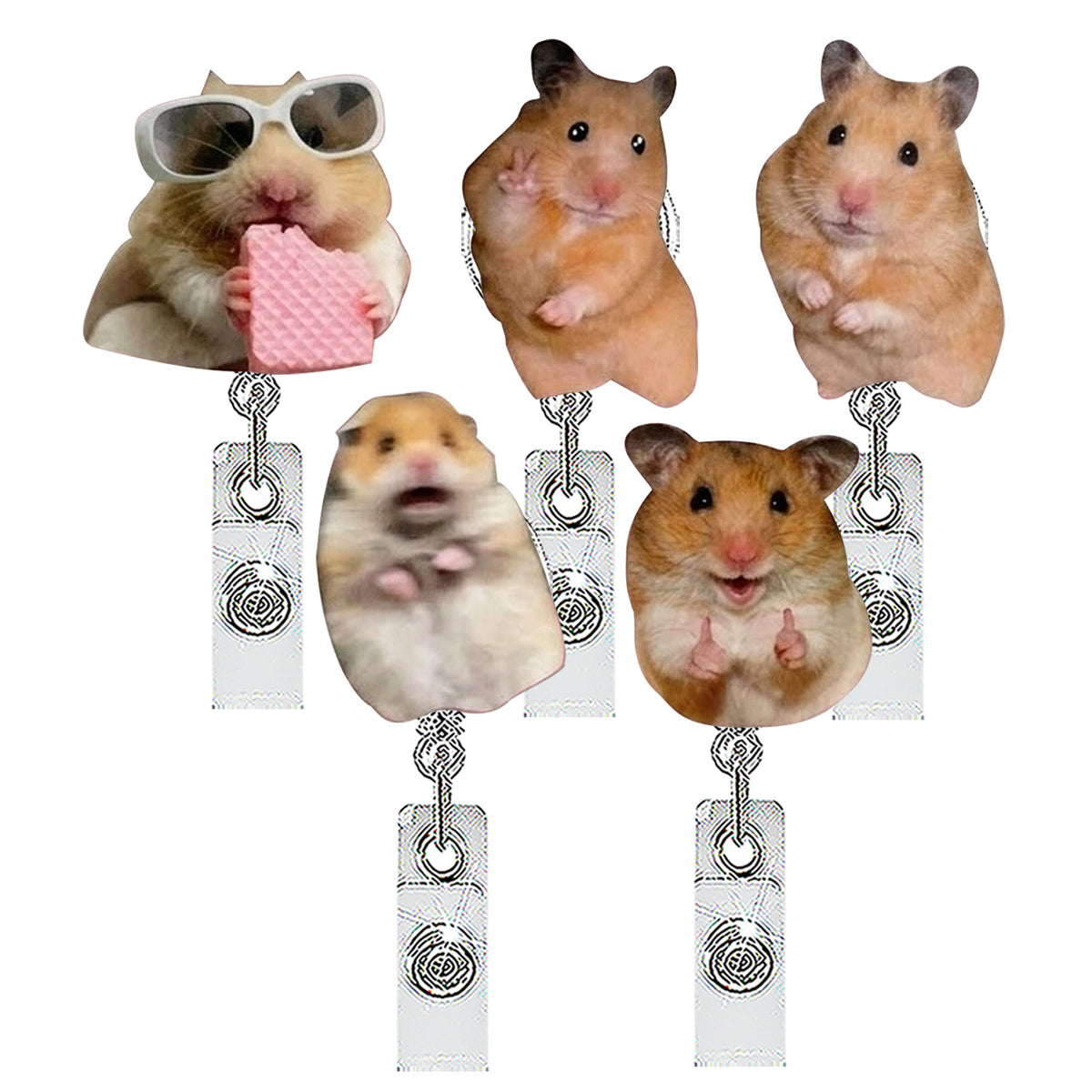 Funny Mouse Nurse Badge Holder