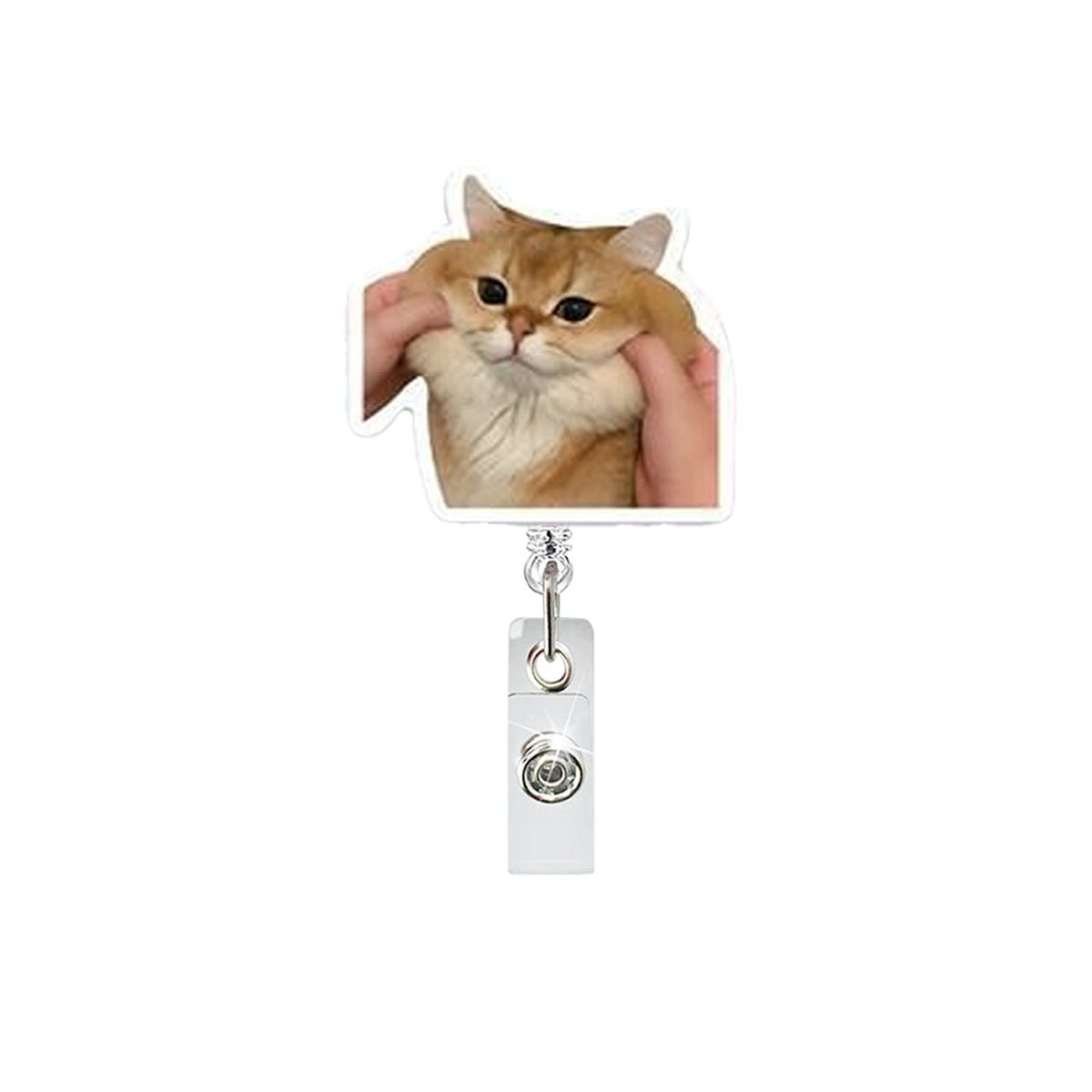 Funny Cat Nurse Badge Holder