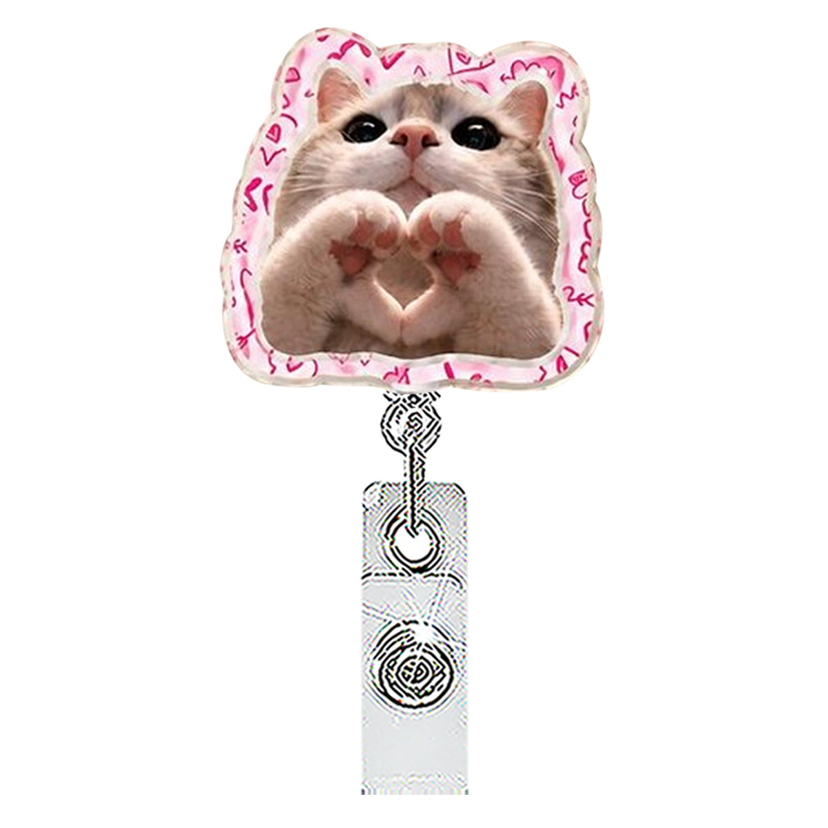 Funny Cat Nurse Badge Holder
