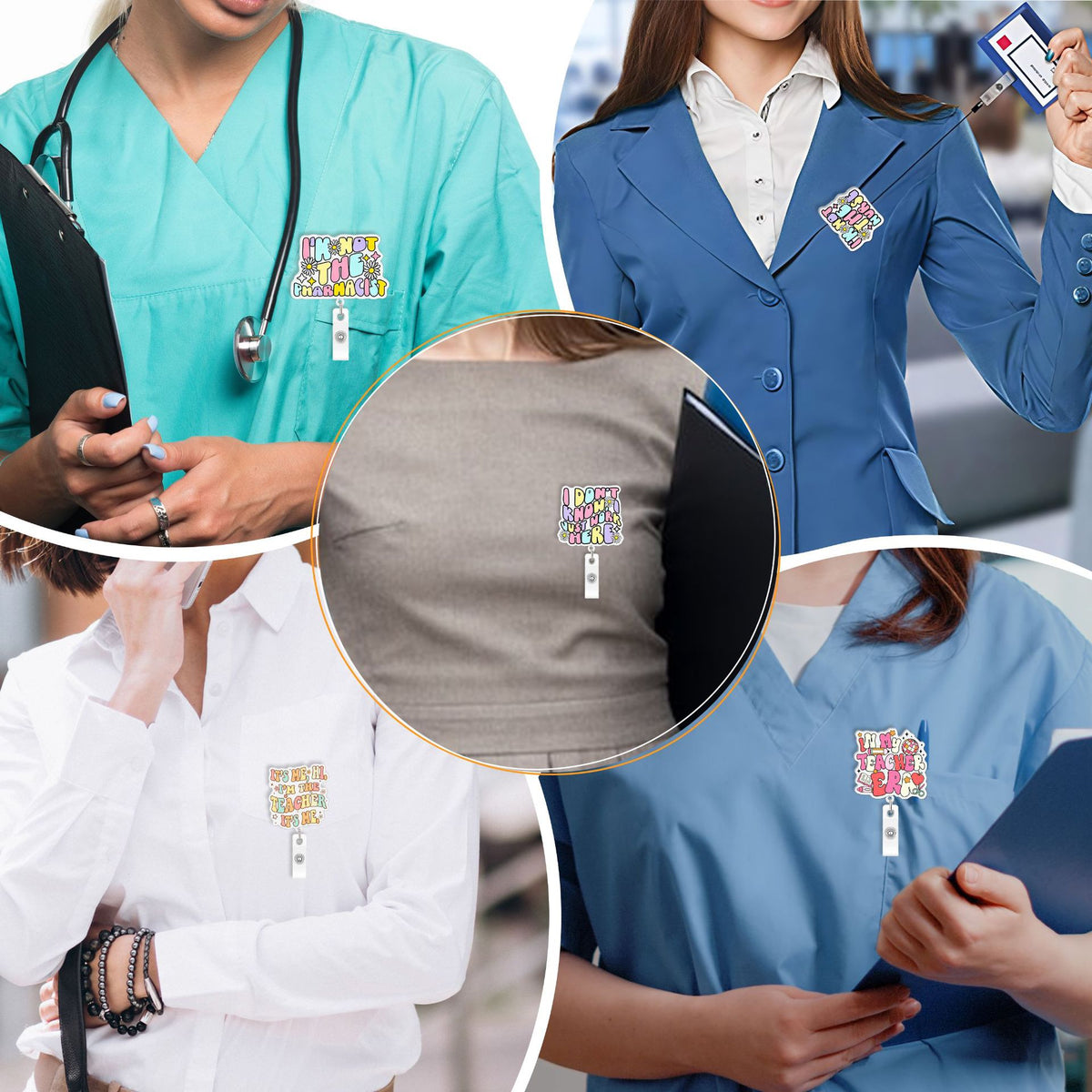 Medical Quotes Nurse Badge Holder