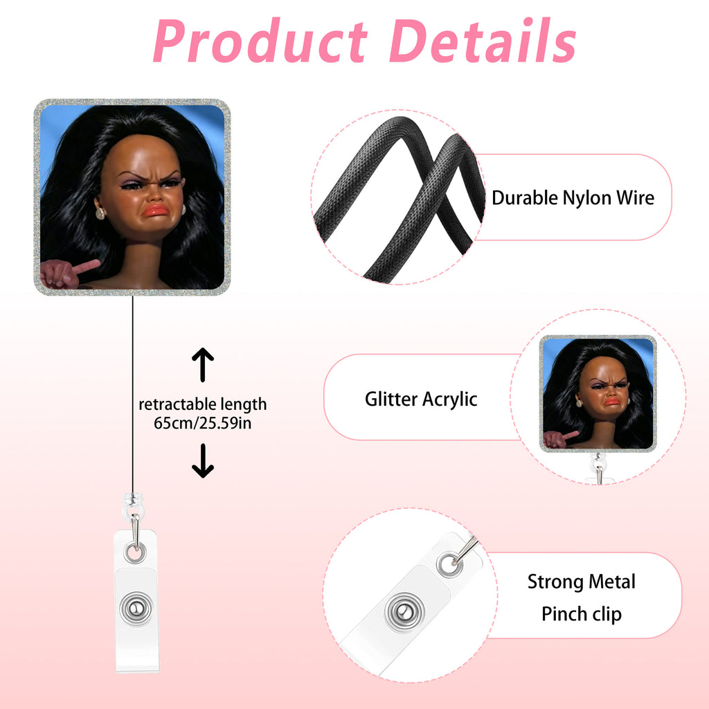 Barbie Meme Nurse Badge Holder