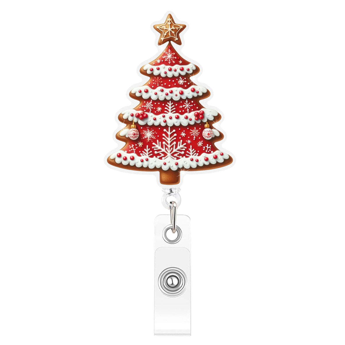 Gingerbread Christmas Nurse Badge Holder