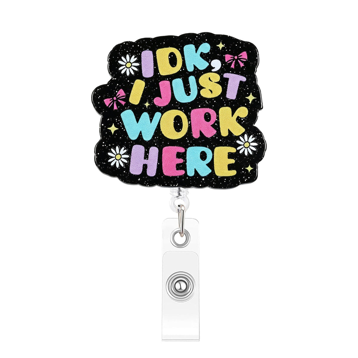 Pink Medical Designs Nurse Badge Holder