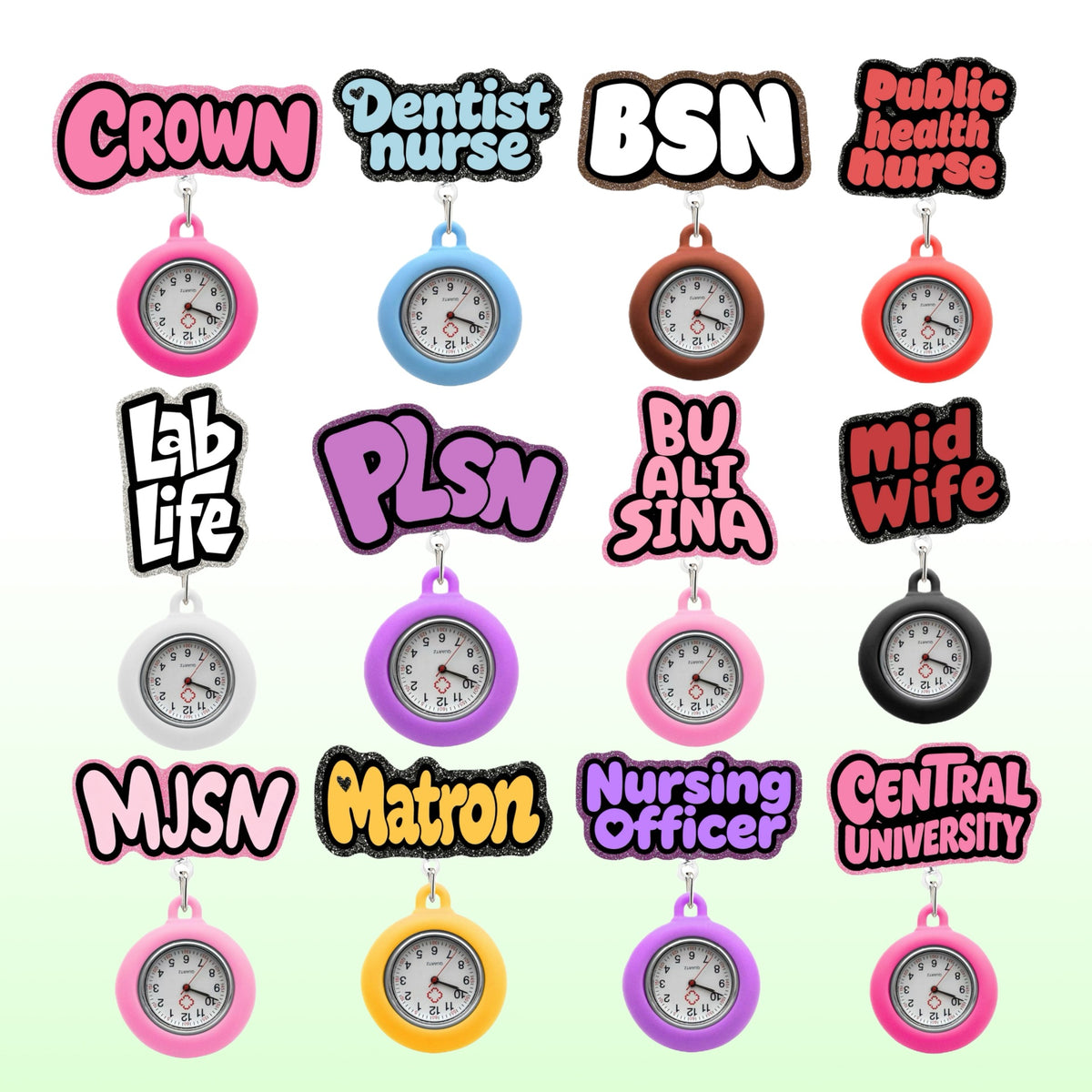 Medical Title Nurse Watch Nurse Badge Holder