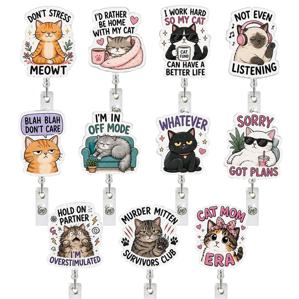 Cat Nurse Badge Holder