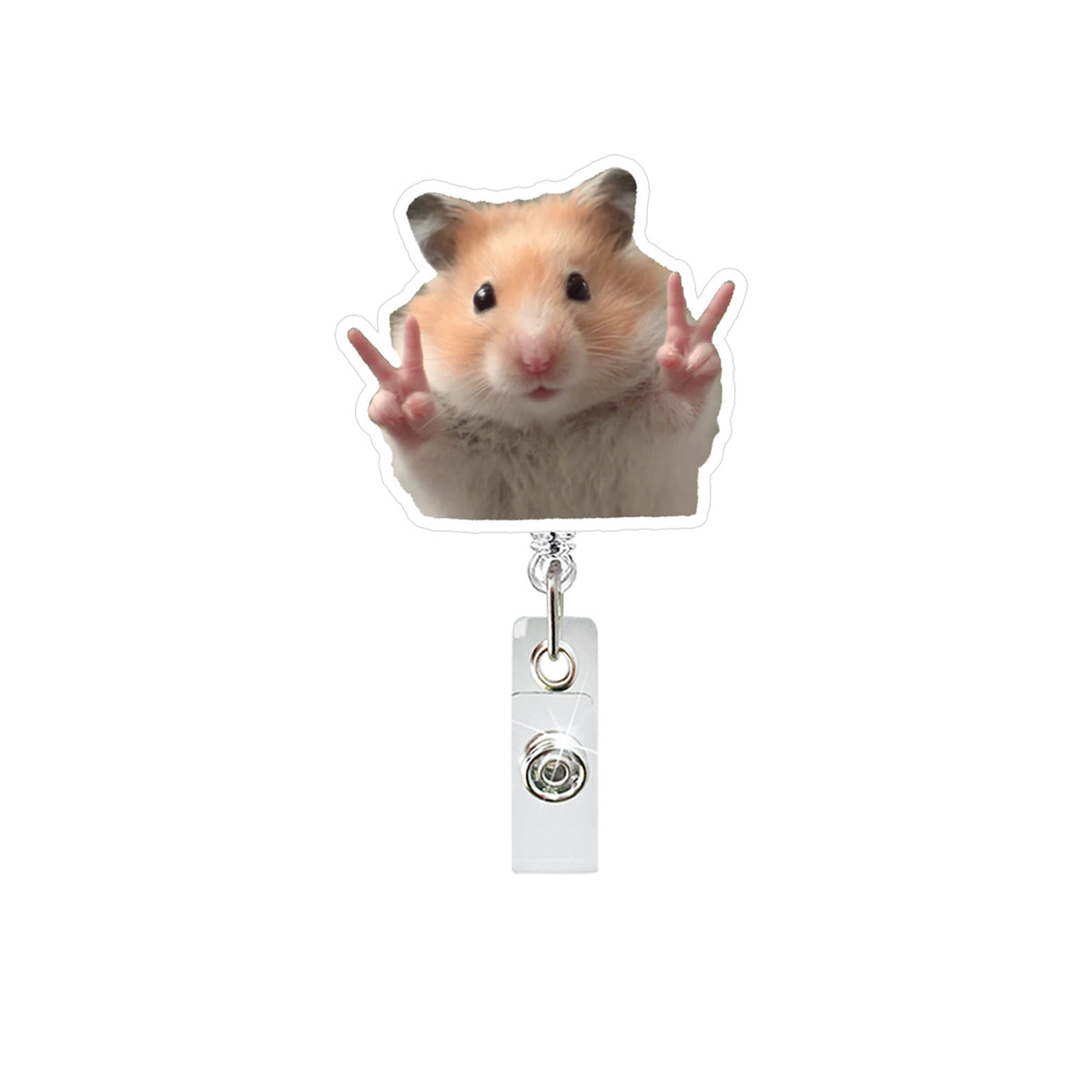 Funny Cat Nurse Badge Holder