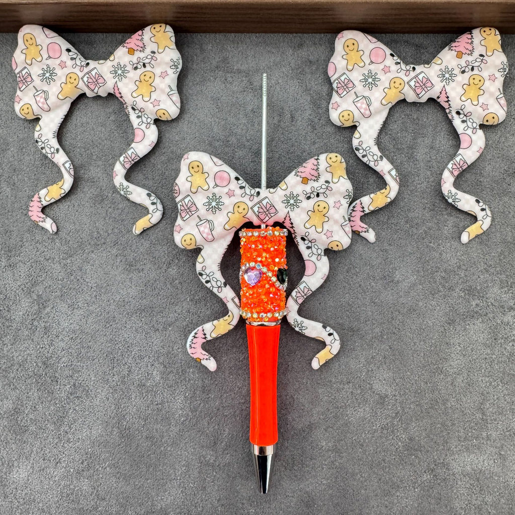 Printed Silicone Ribbon Bow Topper