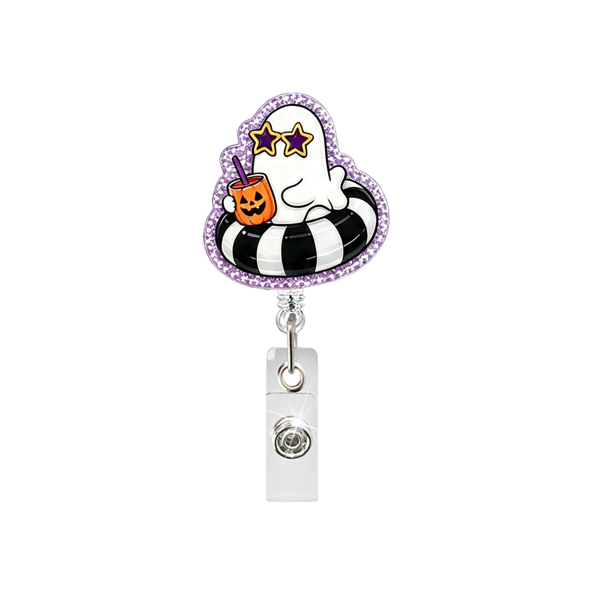 Pool Float Ghost Nurse Badge Holder