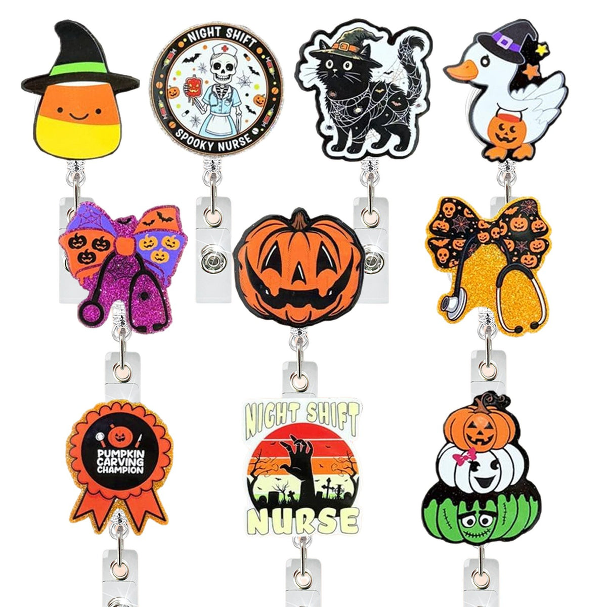 Halloween Nurse Nurse Badge Holder