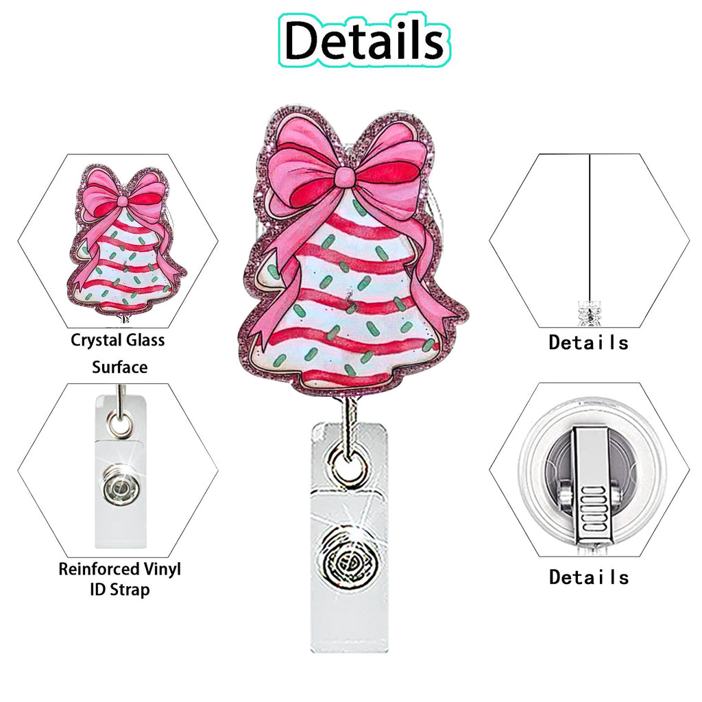 Christmas Nurse Badge Holder