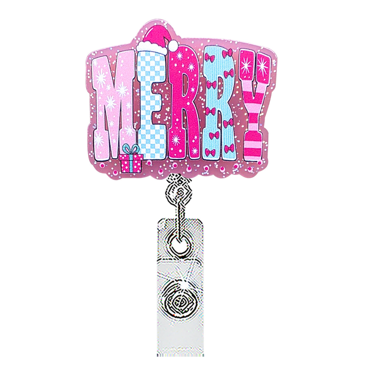 Christmas Nurse Badge Holder