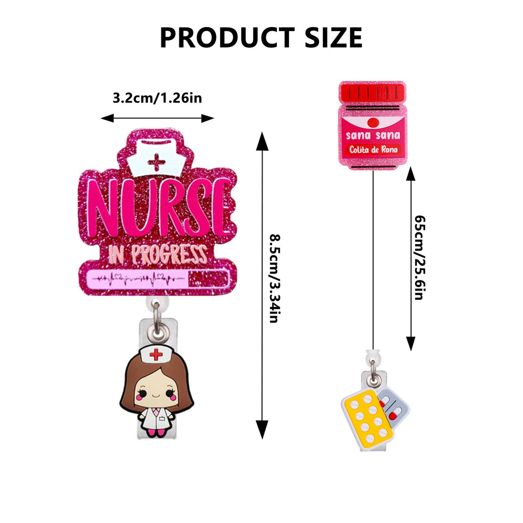 Medical Icons Nurse Badge Holder