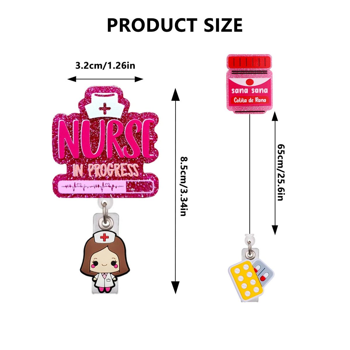 Medical Icons Nurse Badge Holder
