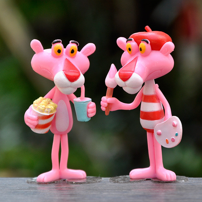 Pink Panther Figure Topper Set