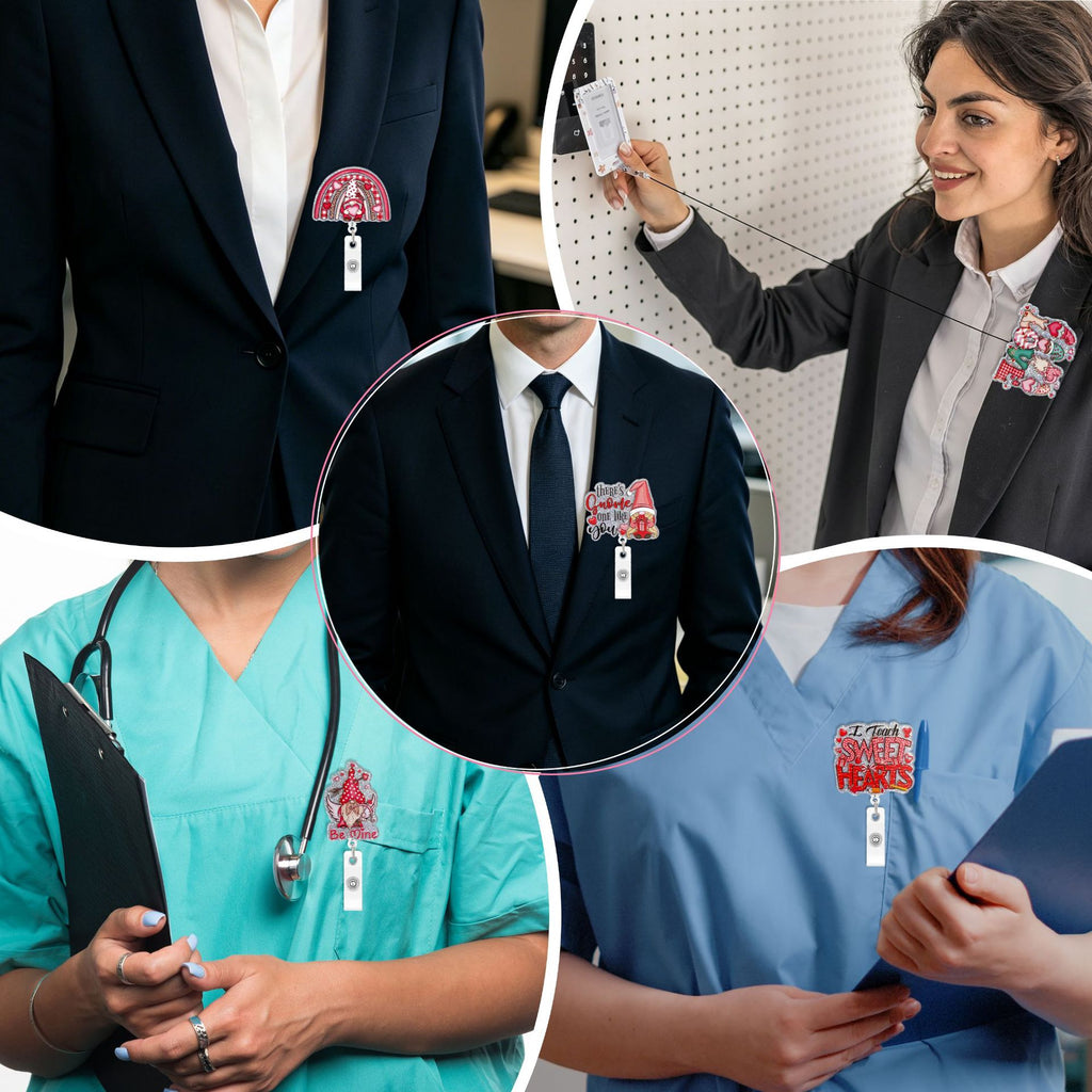 Valentine Nurse Badge Holder