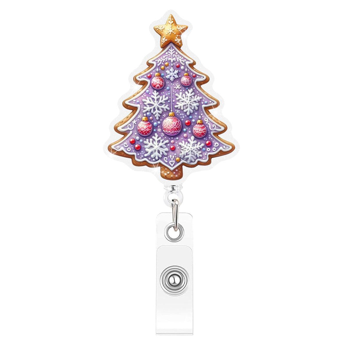 Gingerbread Christmas Nurse Badge Holder