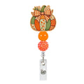 Thanksgiving Beaded Nurse Badge Holder