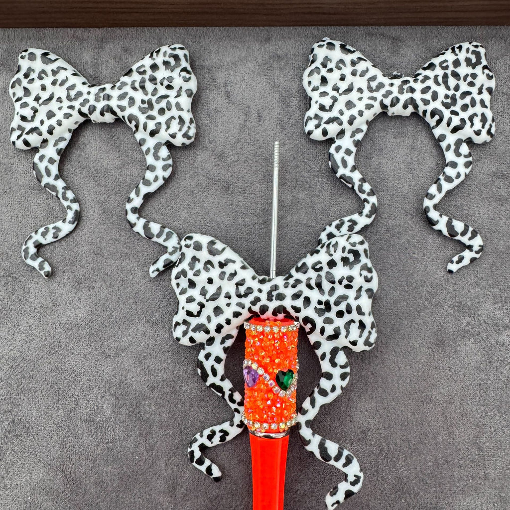 Printed Silicone Ribbon Bow Topper