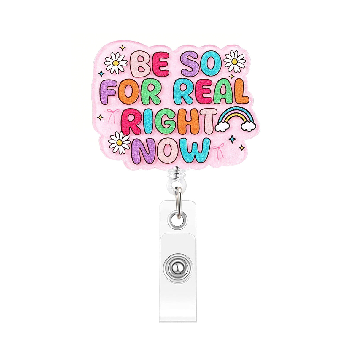 Pink Medical Designs Nurse Badge Holder