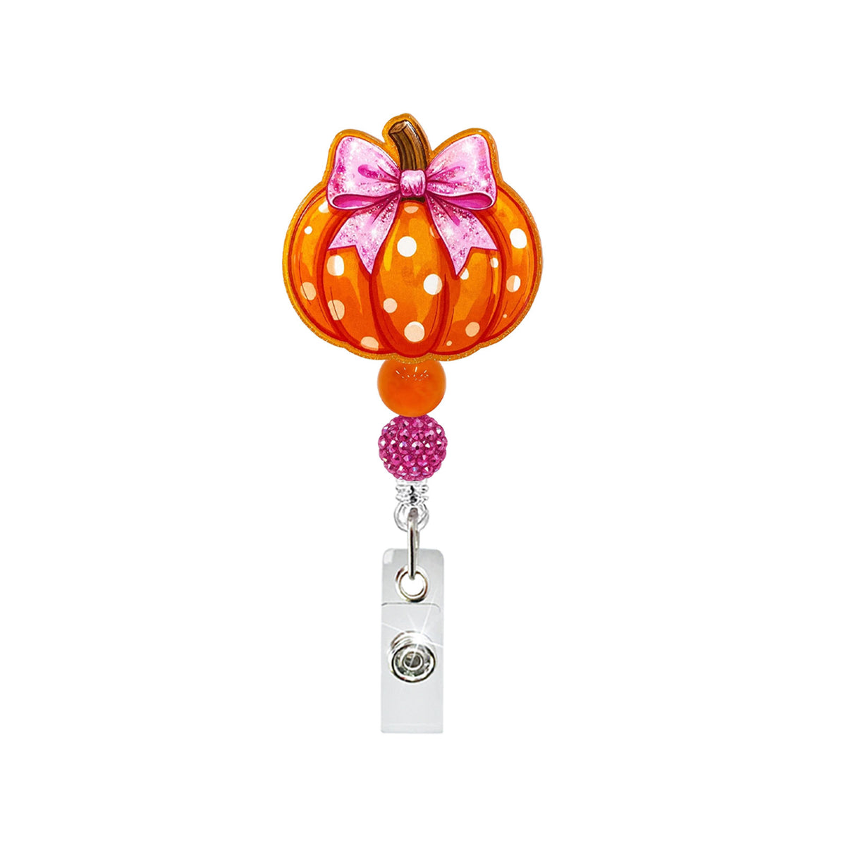 Fall Pumpkin Nurse Badge Holder