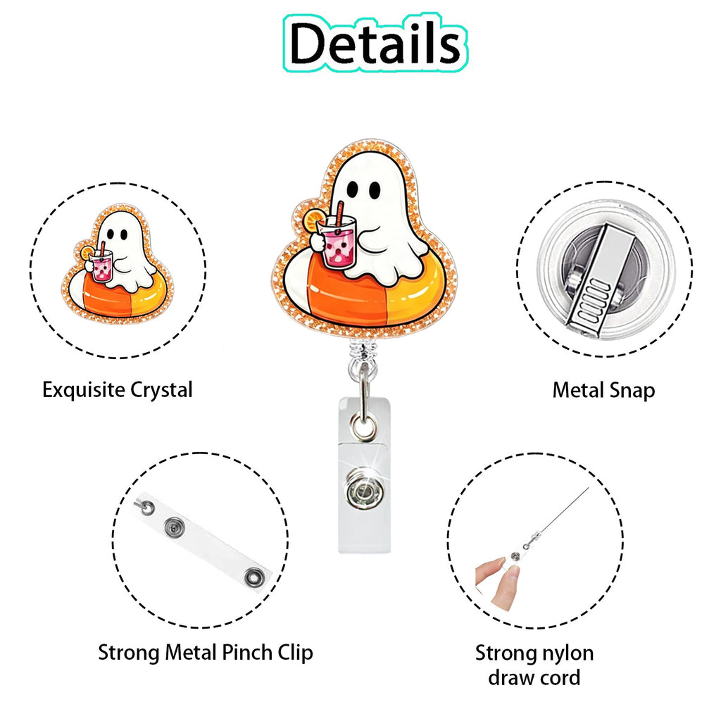 Pool Float Ghost Nurse Badge Holder