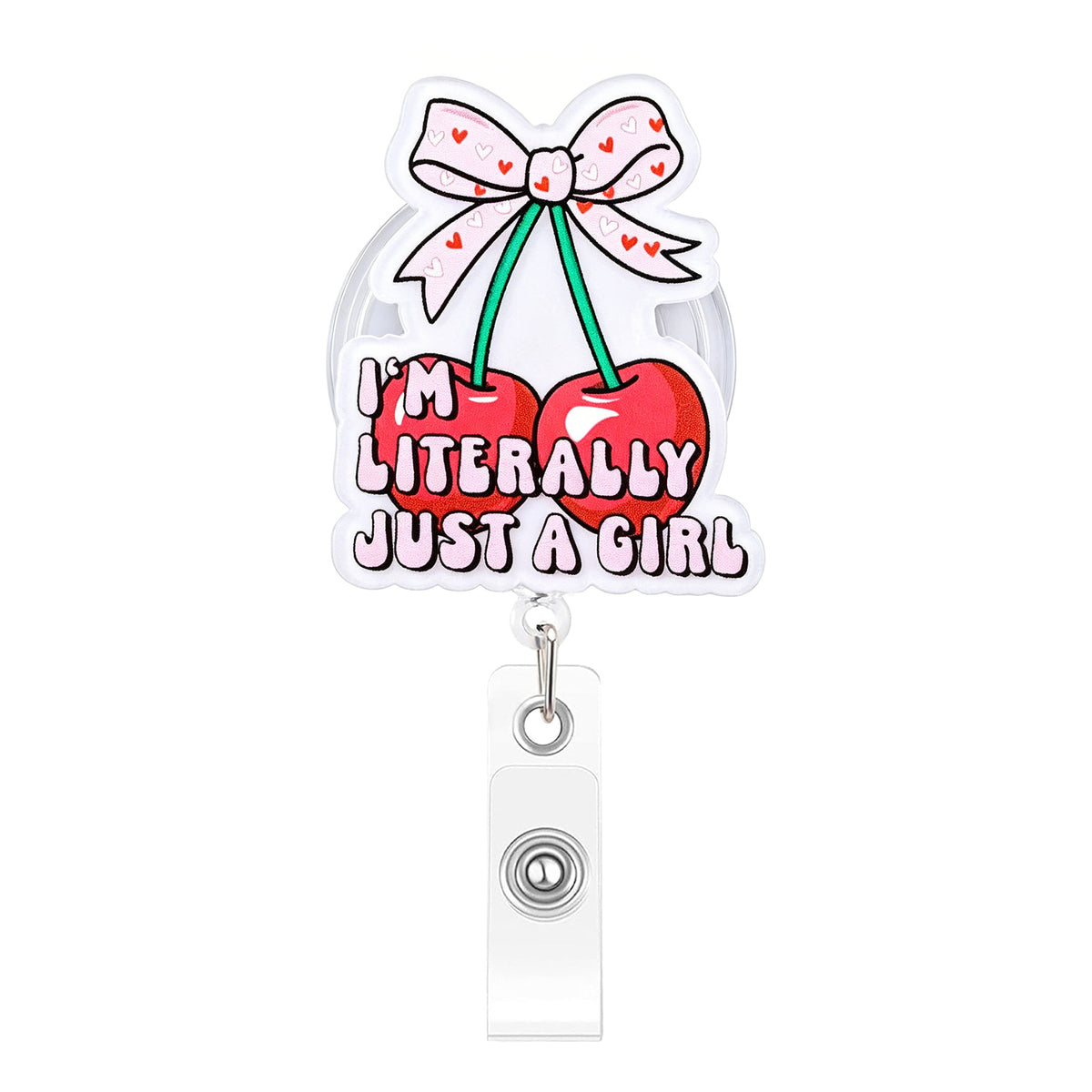 Pink Medical Designs Nurse Badge Holder
