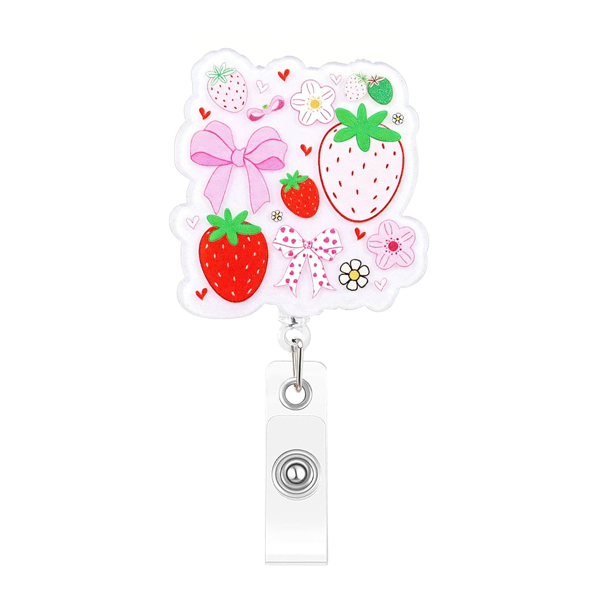 Pink Medical Designs Nurse Badge Holder