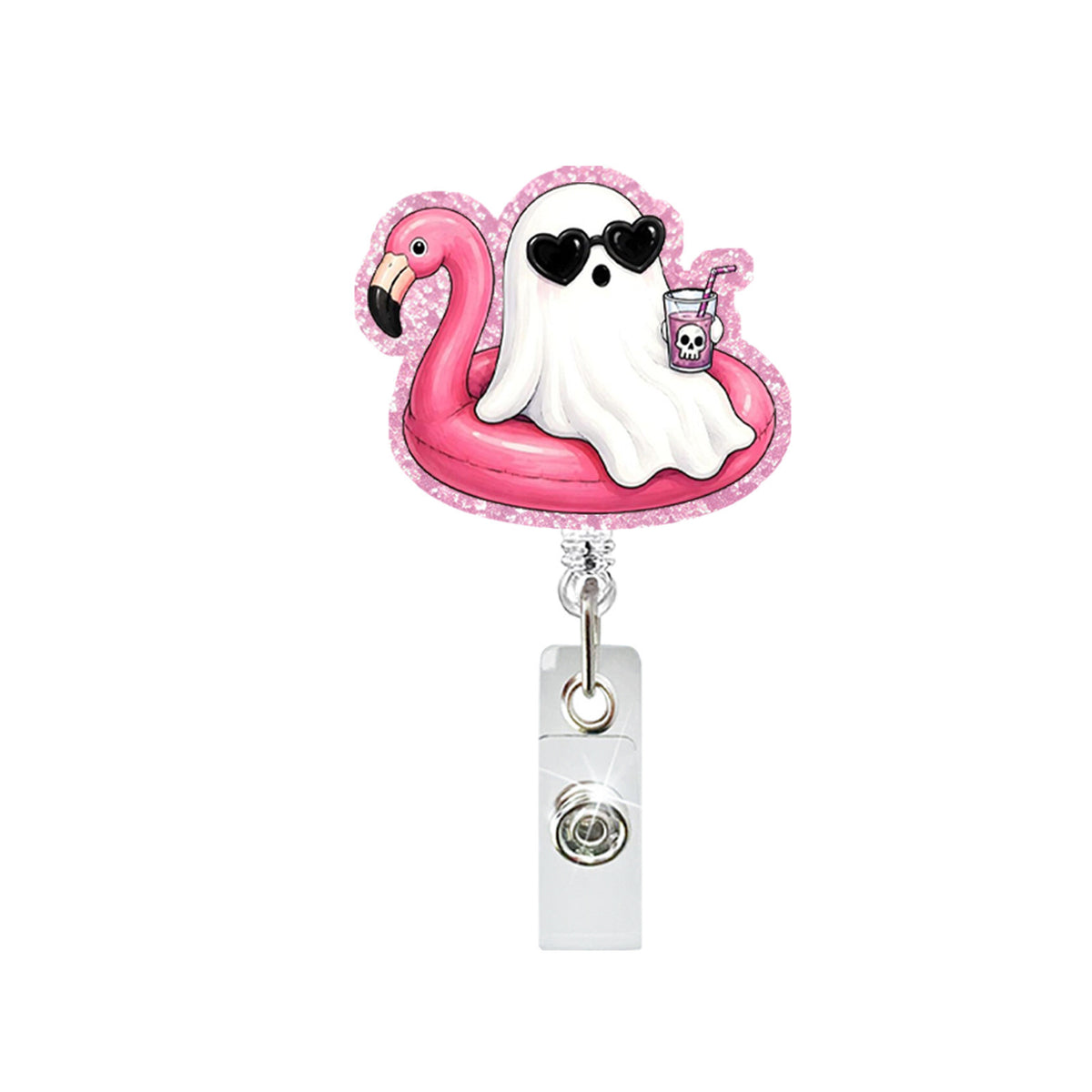 Pool Float Ghost Nurse Badge Holder