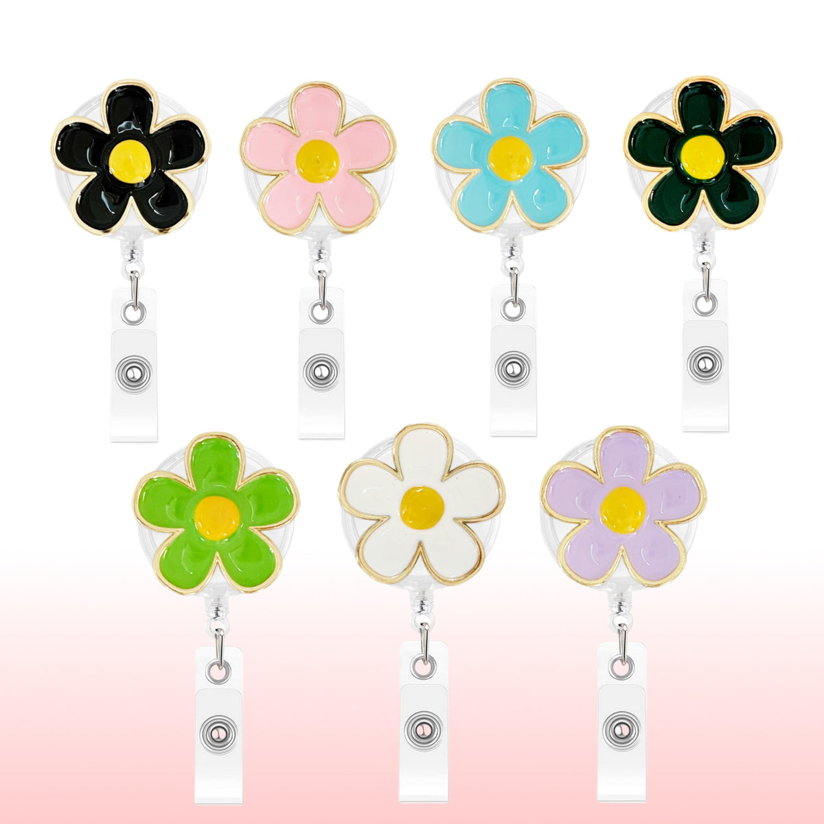 Daisy Flower Nurse Badge Holder