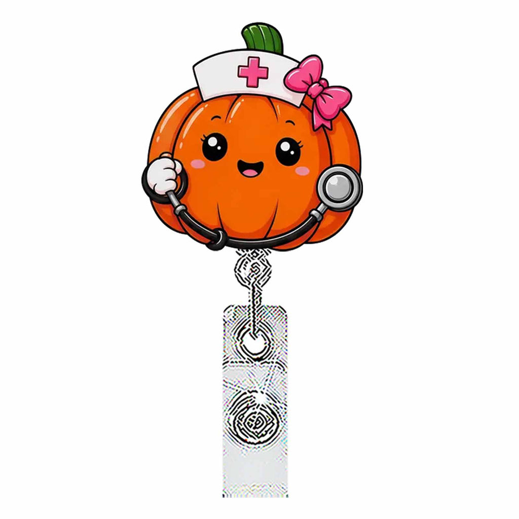 Fall Coffee Nurse Badge Holder