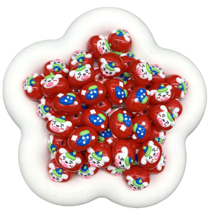 SinChan HK Kitty Hand Painted Bun Beads (5pcs)