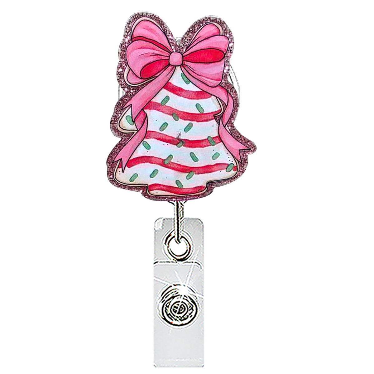 Christmas Nurse Badge Holder