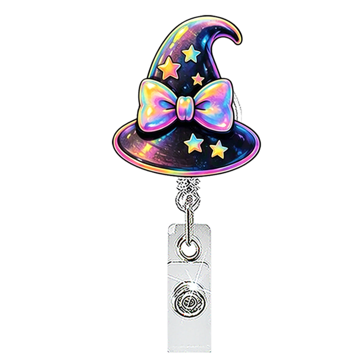 Halloween Ghost Nurse Badge Holder