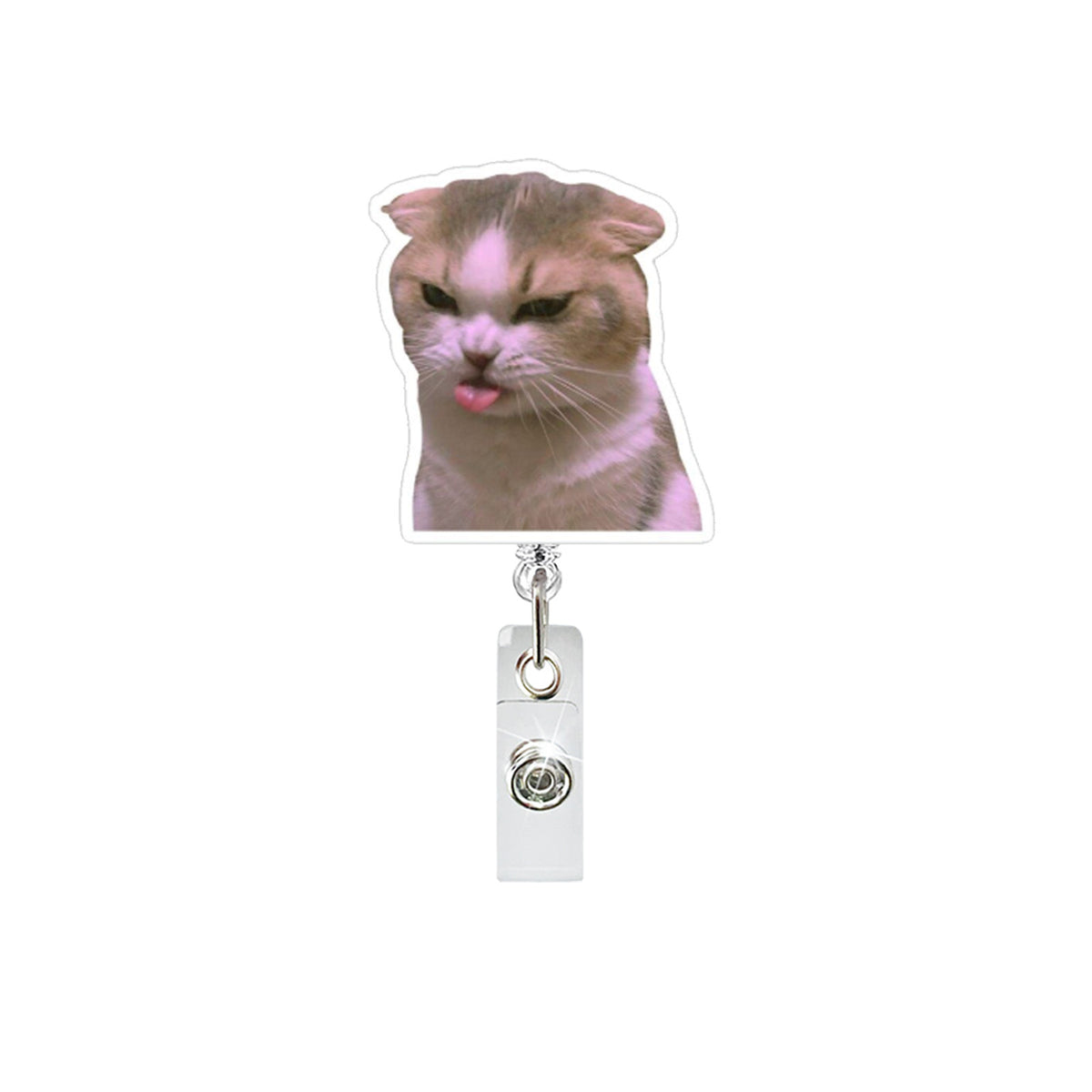 Funny Cat Nurse Badge Holder