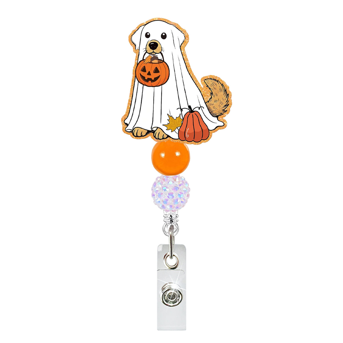 Thanksgiving Beaded Nurse Badge Holder