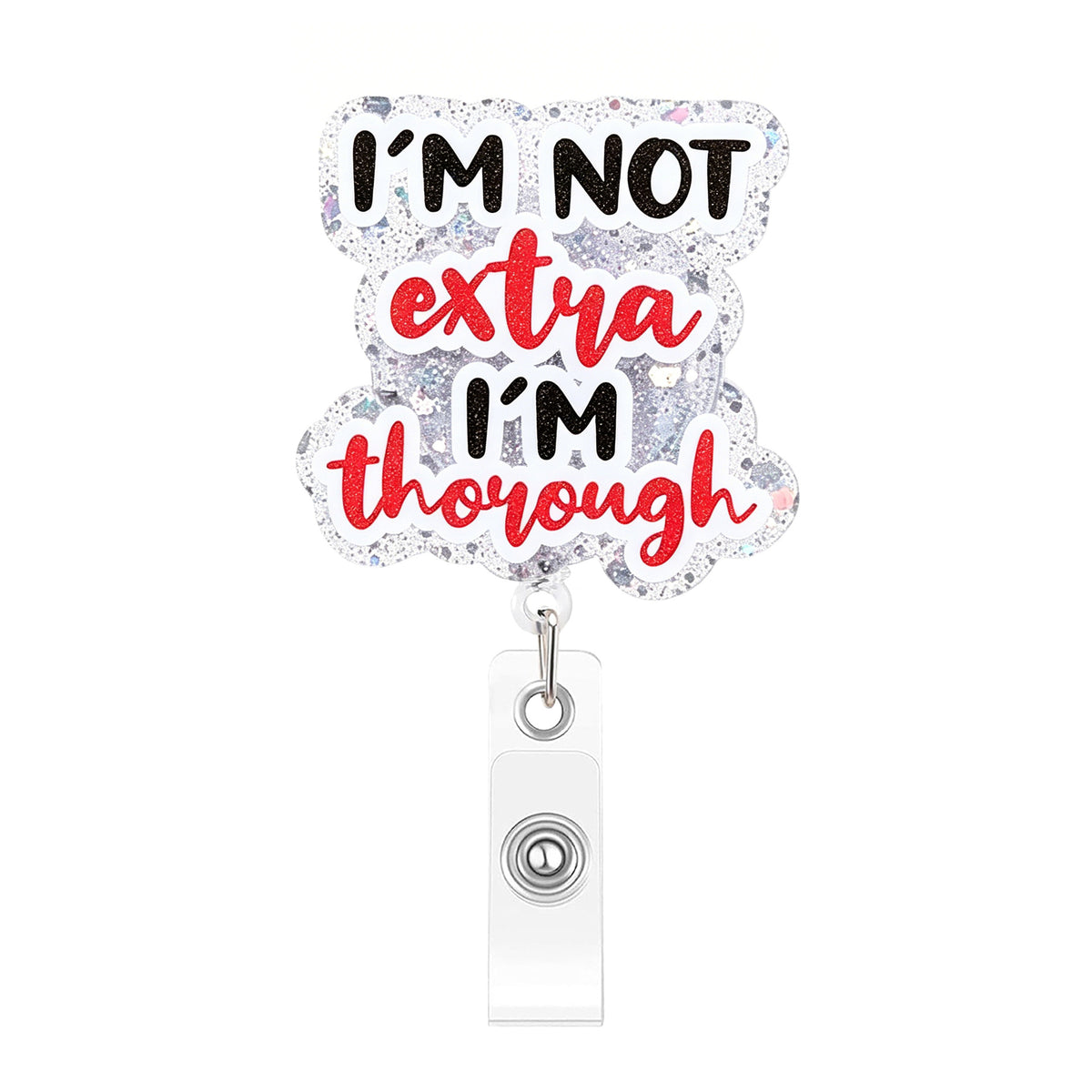 Pink Medical Designs Nurse Badge Holder