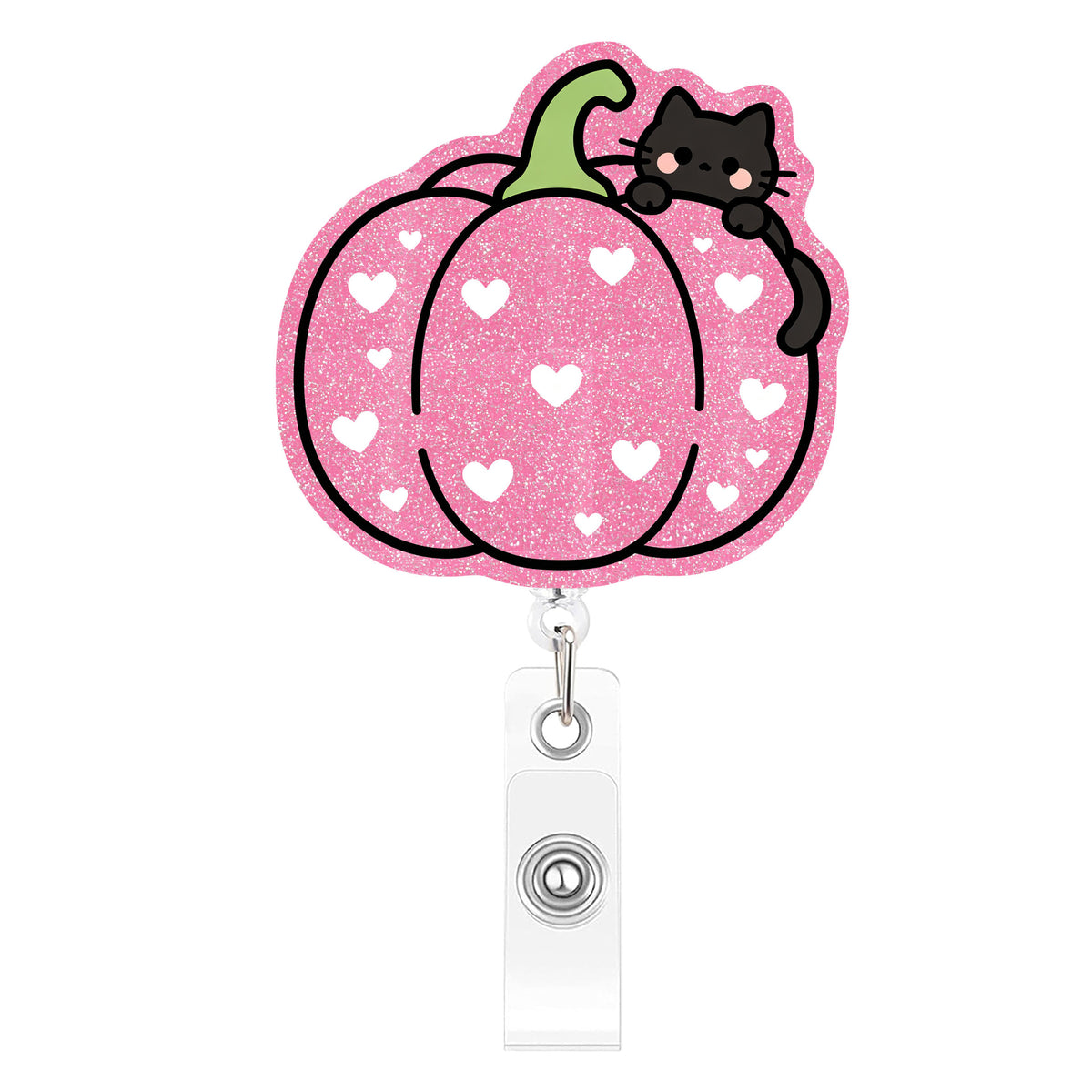 Halloween Cat Nurse Badge Holder