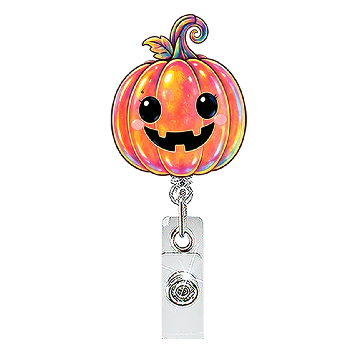 Halloween Ghost Nurse Badge Holder