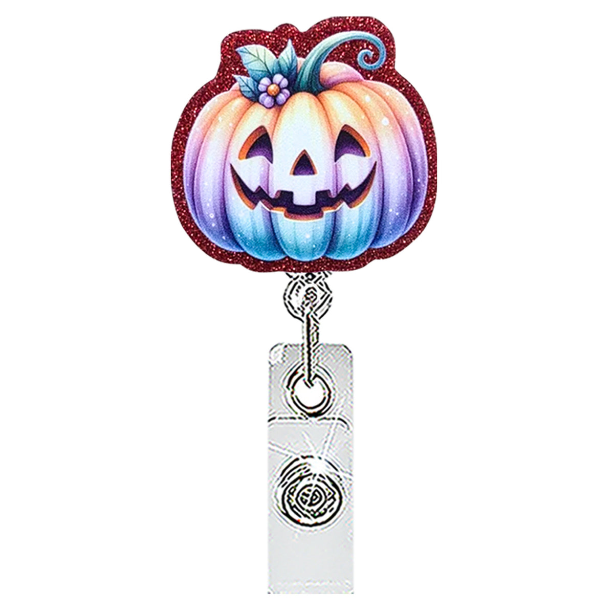 Halloween Ghost and Cow Nurse Badge Holder